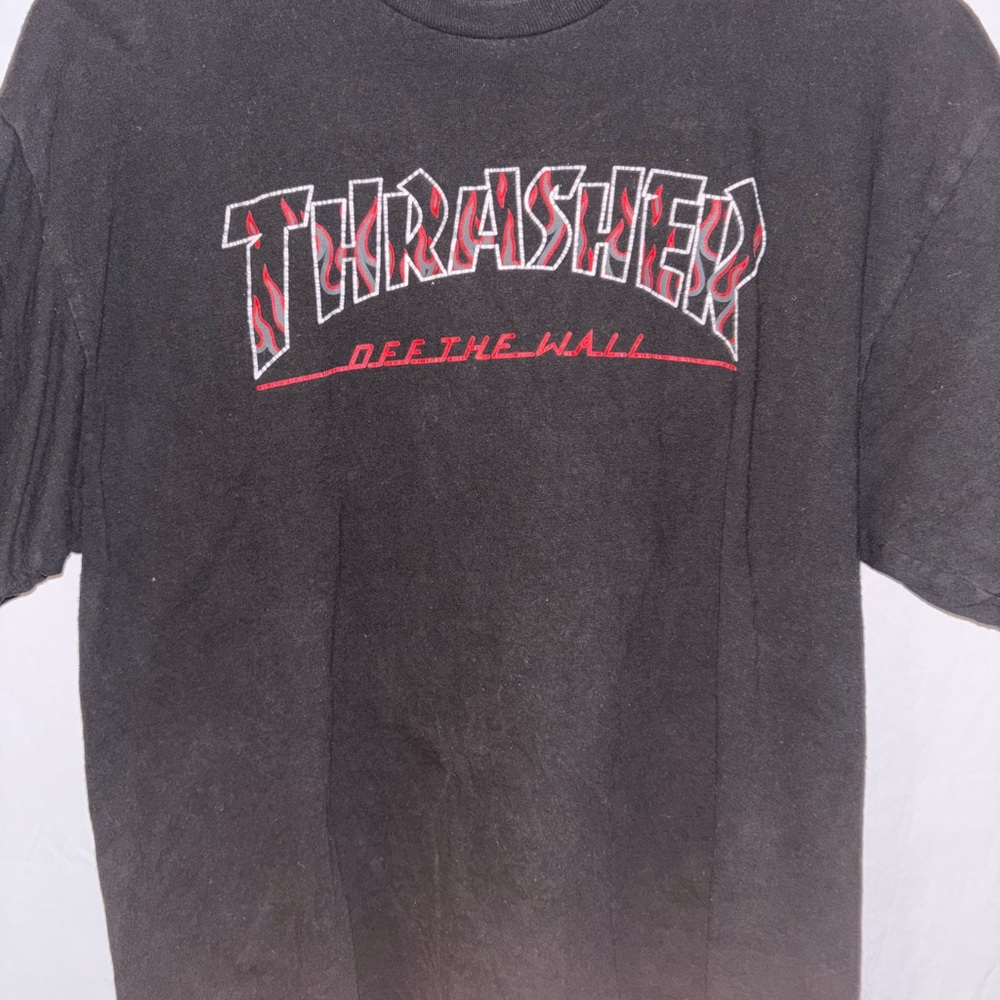 Thrasher Black and Red Graphic Tee